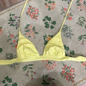 Victorias secret swim bikini top unlined bright yellow chartreuse